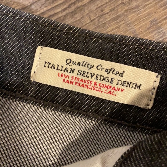 Levi’s Black 501 Italian Selvedge Denim Jeans - Picture 6 of 12